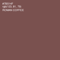 #7B514F - Roman Coffee Color Image